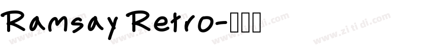 Ramsay Retro字体转换